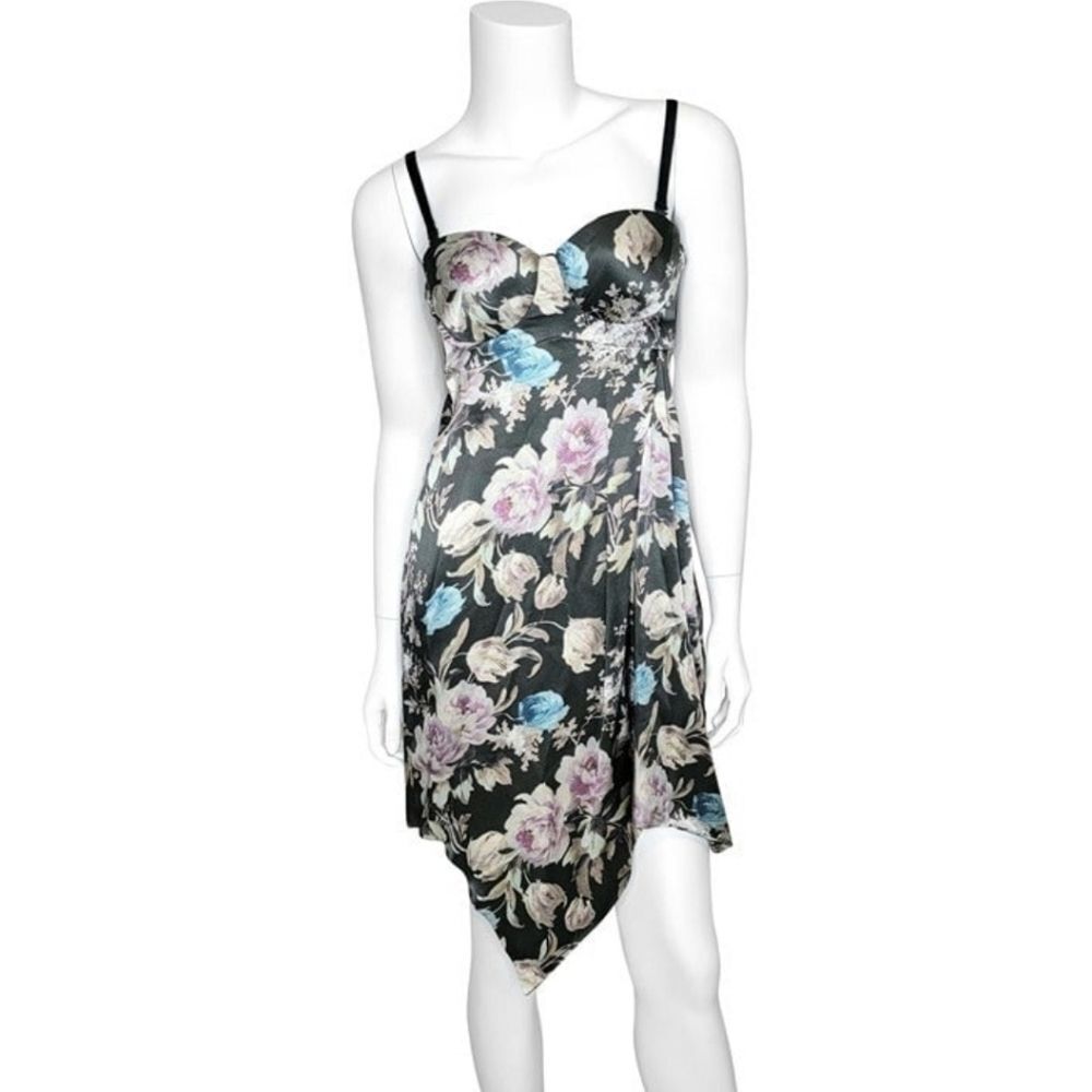 NEW PREEN by THORNTON BREGAZZI Runway Floral Silk Romantic Gothic Bustier Dress - Picture 4 of 8
